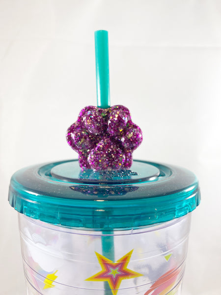 020 Dog Paw Straw Topper Silicone Mold