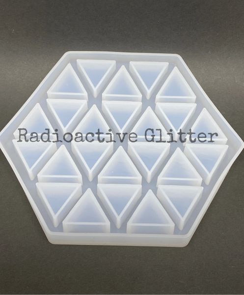 302 Hexagon Triangle Coaster Silicone Mold