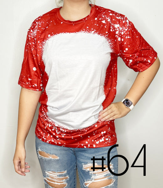 Sublimation Bleached Tee #064