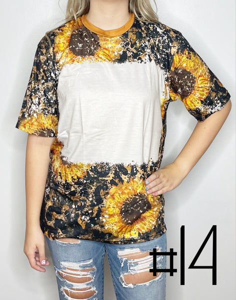 Sublimation Bleached Tee #014