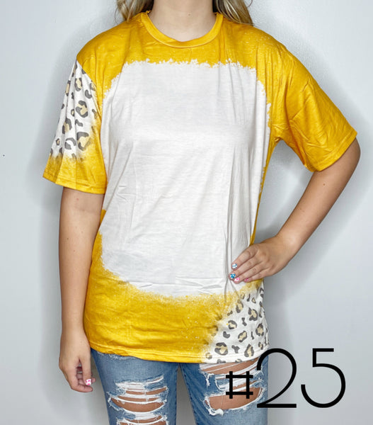 Sublimation Bleached Tee #025