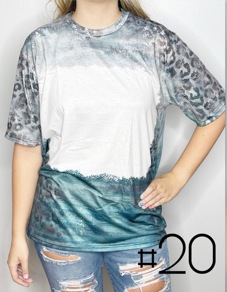 Sublimation Bleached Tee #020