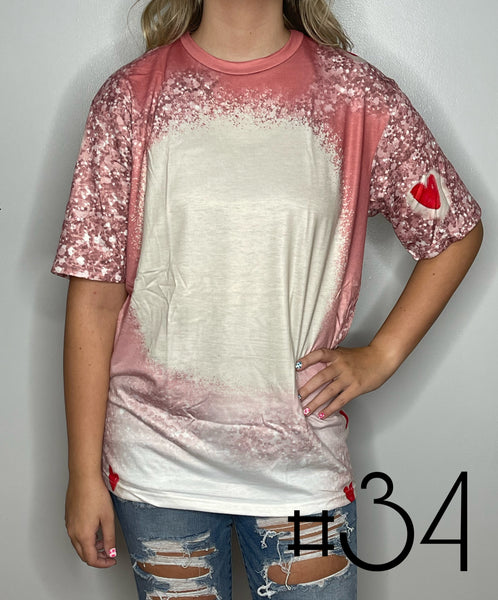 Sublimation Bleached Tee #034