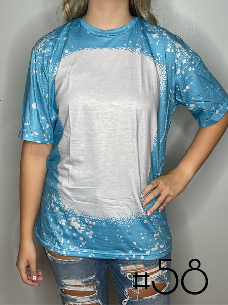 Sublimation Bleached Tee #058