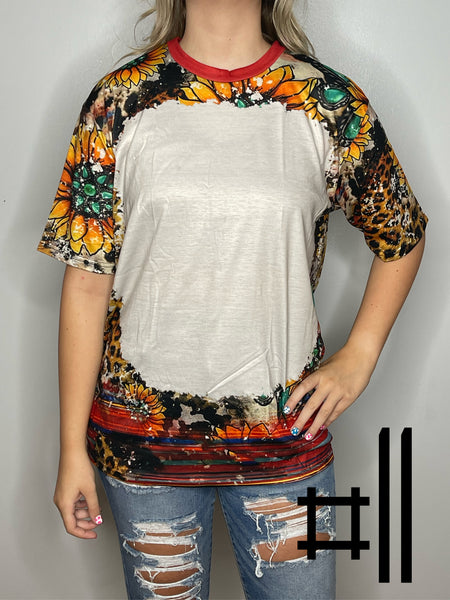 Sublimation Bleached Tee #011