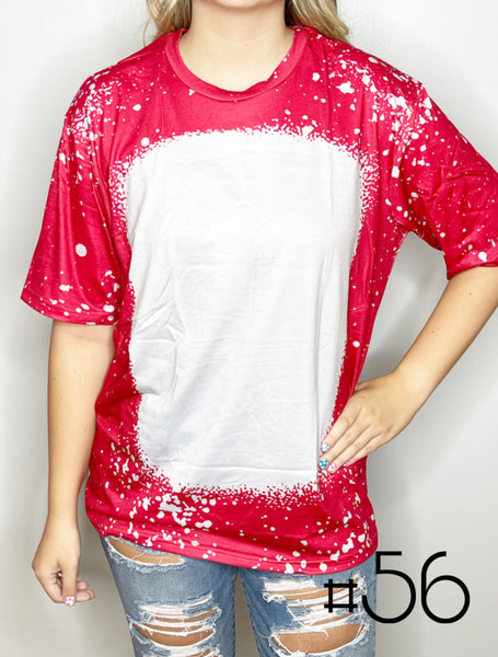 Sublimation Bleached Tee #056