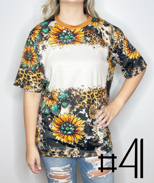 Sublimation Bleached Tee #041