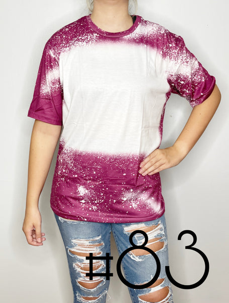 Sublimation Bleached Tee #083