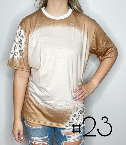 Sublimation Bleached Tee #023