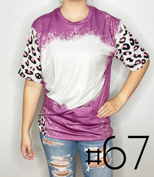 Sublimation Bleached Tee #067