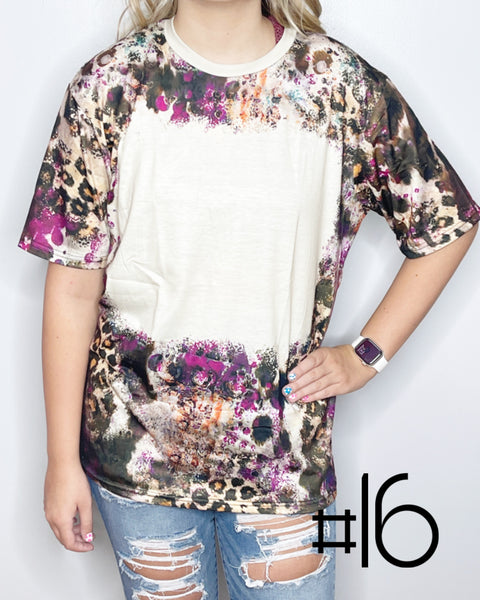 Sublimation Bleached Tee #016