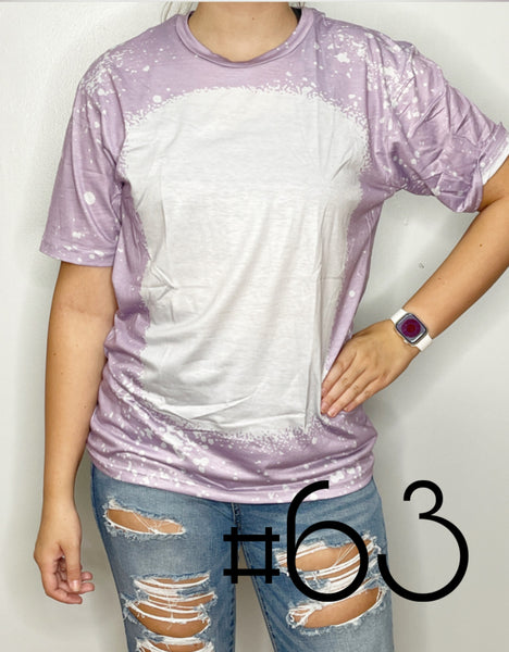 Sublimation Bleached Tee #063