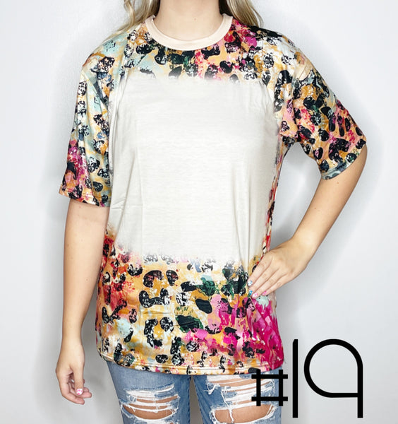 Sublimation Bleached Tee #019