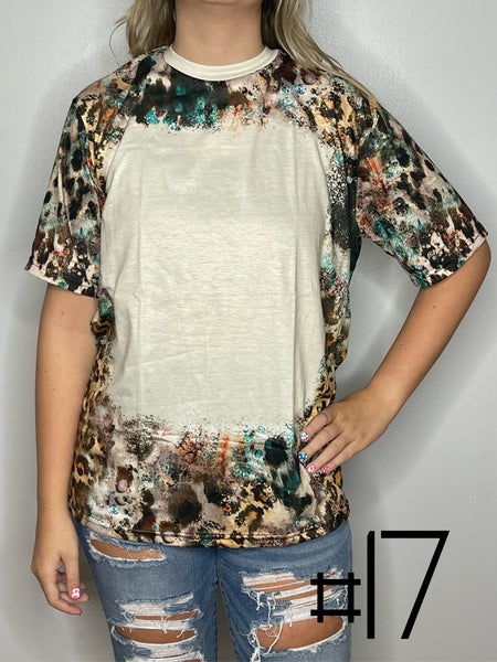 Sublimation Bleached Tee #017
