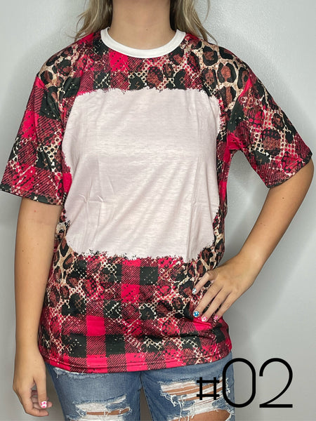 Sublimation Bleached Tee #002