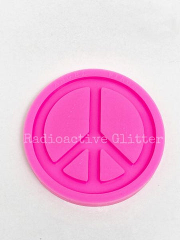 259 Peace Sign Silicone Mold