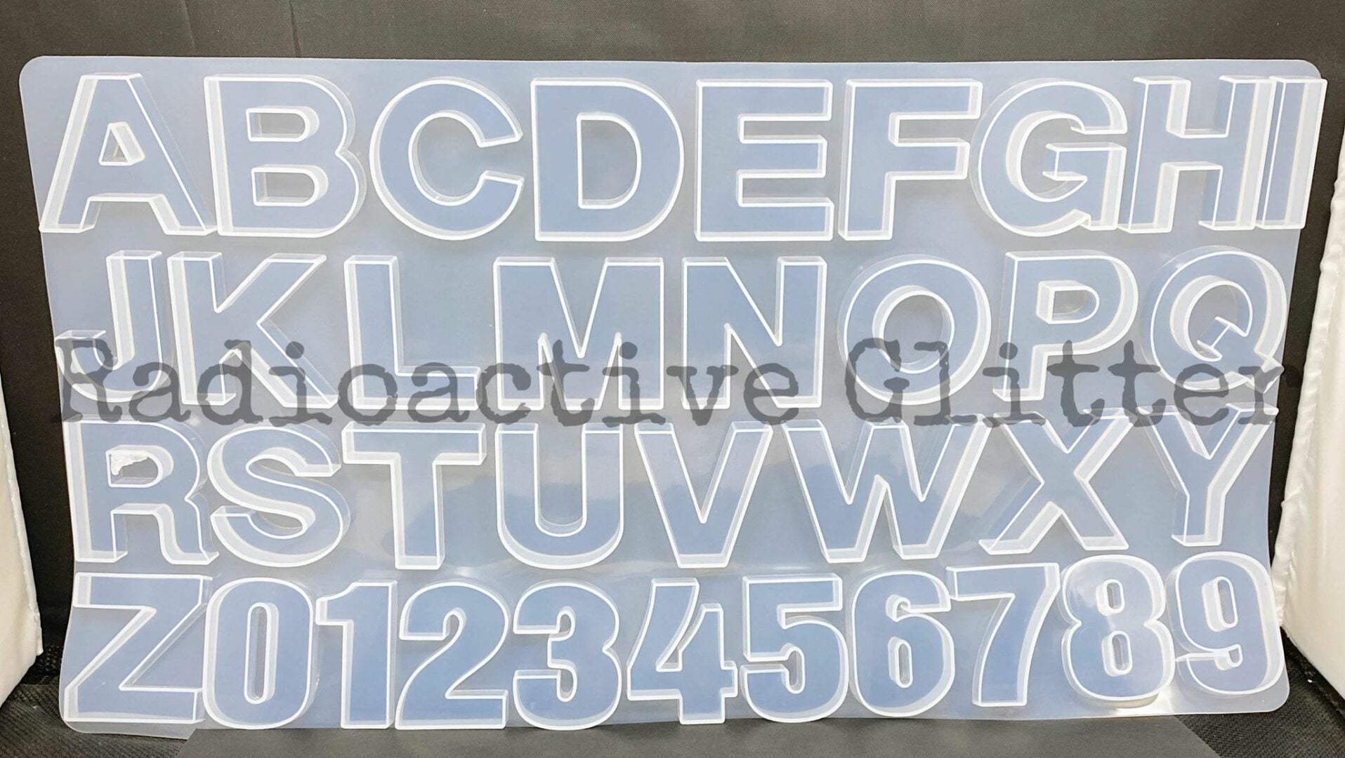 500 Reverse Alphabet Silicone Mold
