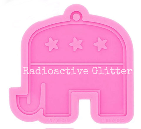 299 Republican Elephant Silicone Mold