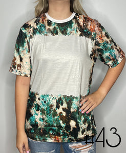 Sublimation Bleached Tee #043