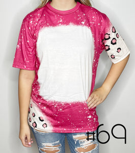 Sublimation Bleached Tee #069
