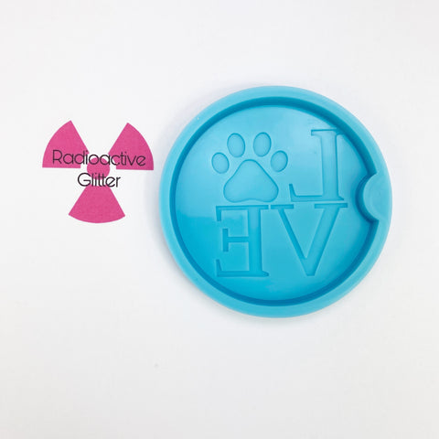 678 Love Paw Car Coaster