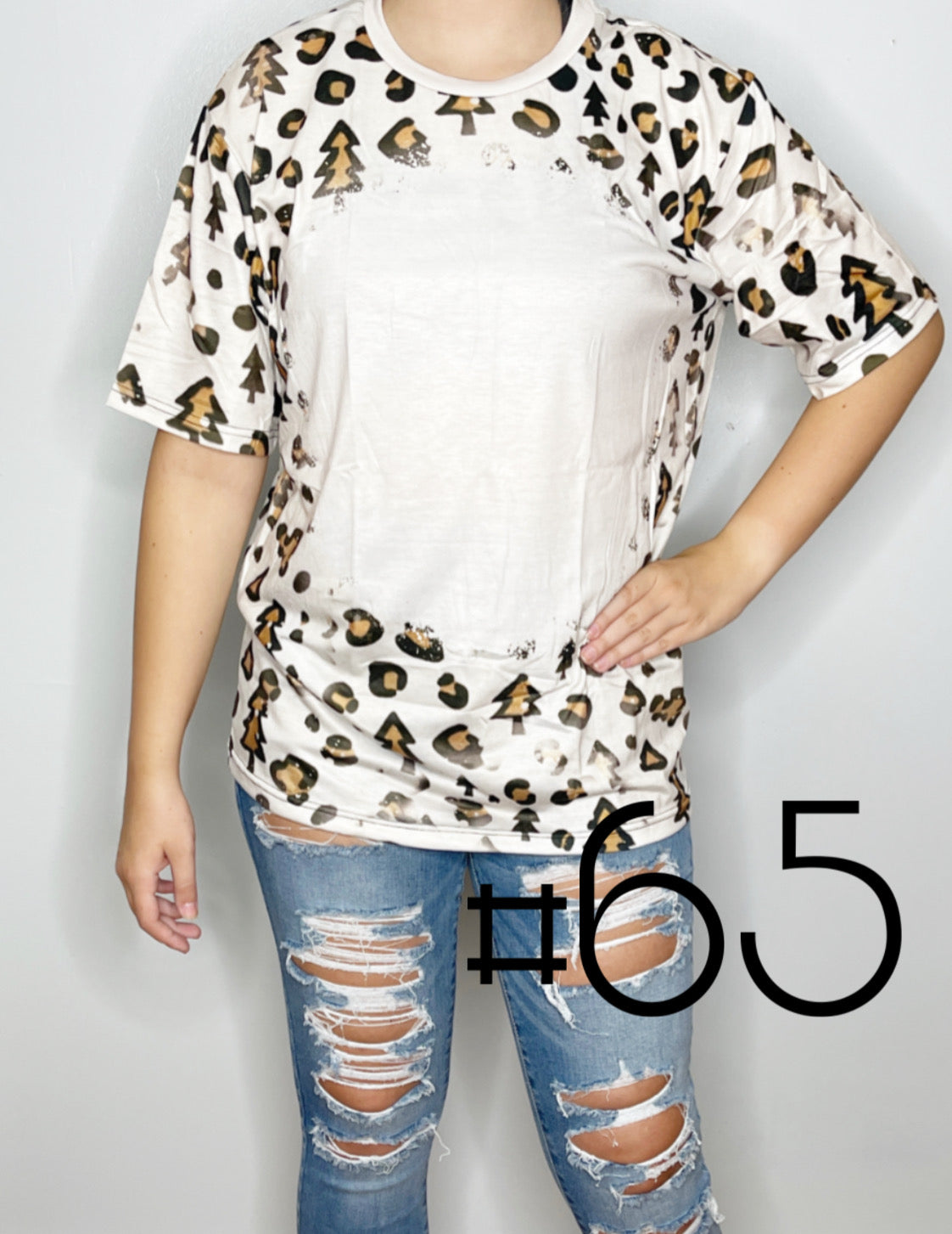 Sublimation Bleached Tee #065