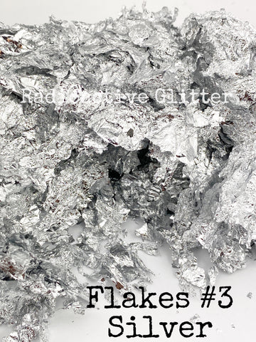 G1089 Flakes #3 Silver