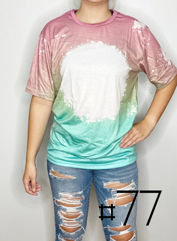 Sublimation Bleached Tee #077