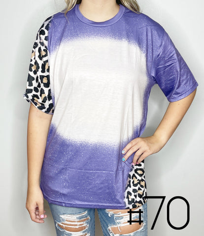 Sublimation Bleached Tee #070