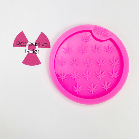 687 Pot Leaf Coaster - Large