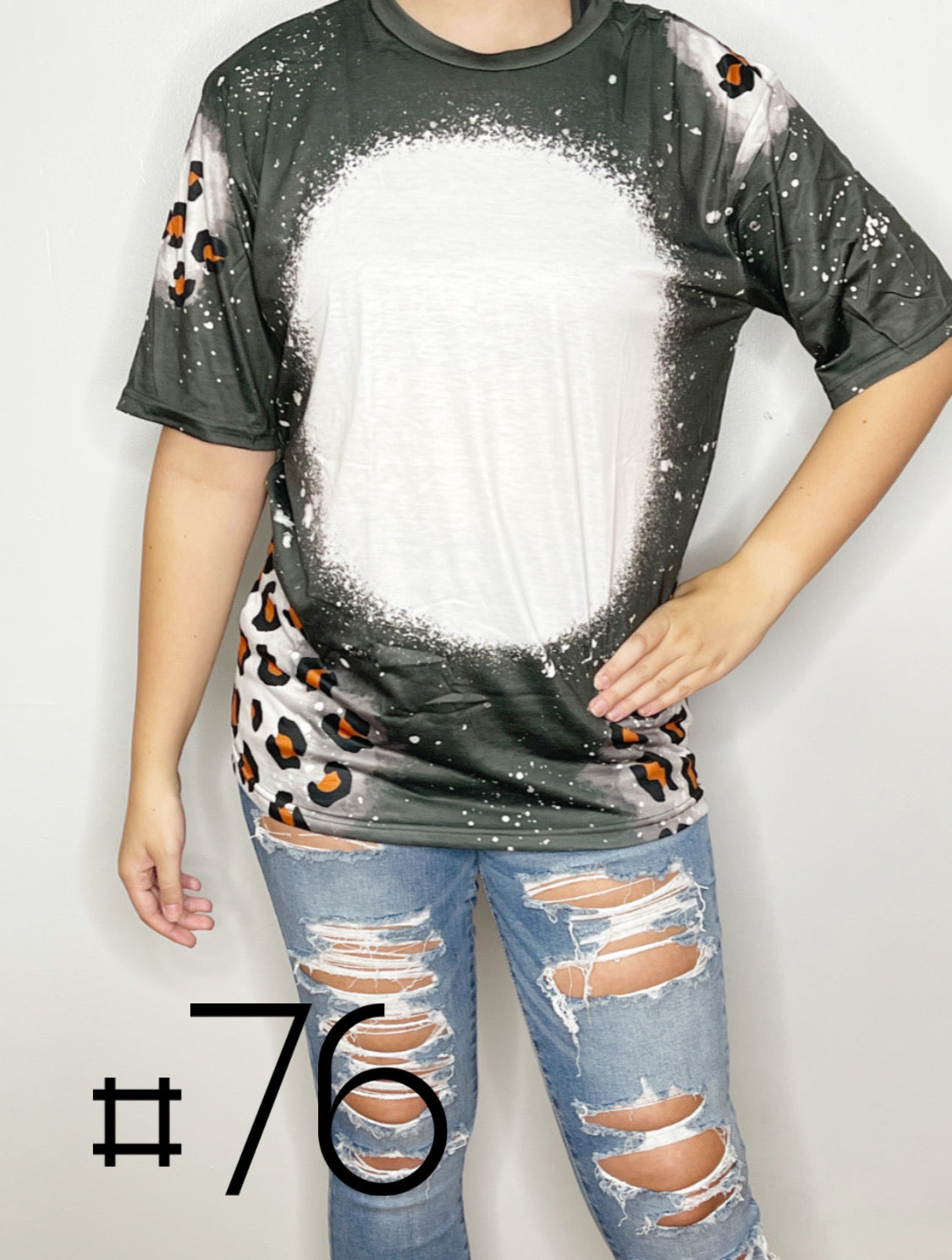 Sublimation Bleached Tee #076