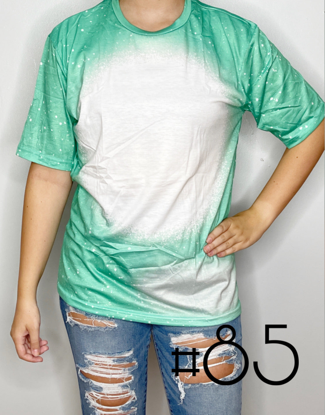 Sublimation Bleached Tee #085