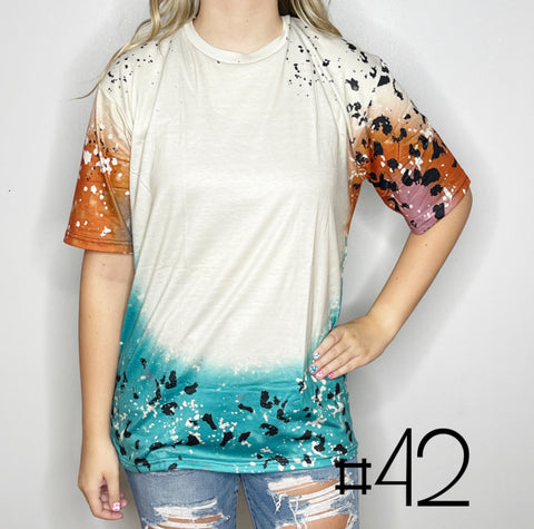 Sublimation Bleached Tee #042