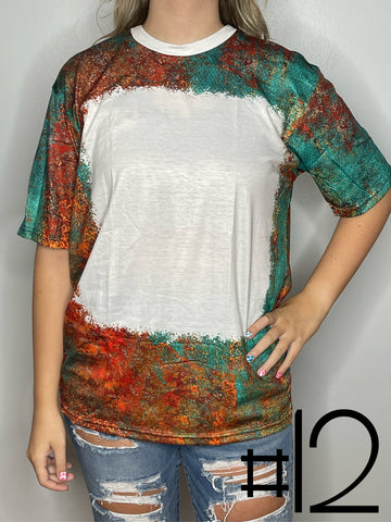 Sublimation Bleached Tee #012