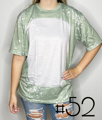 Sublimation Bleached Tee #052