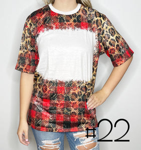 Sublimation Bleached Tee #022
