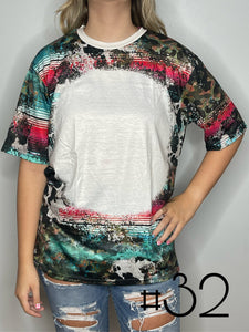 Sublimation Bleached Tee #032