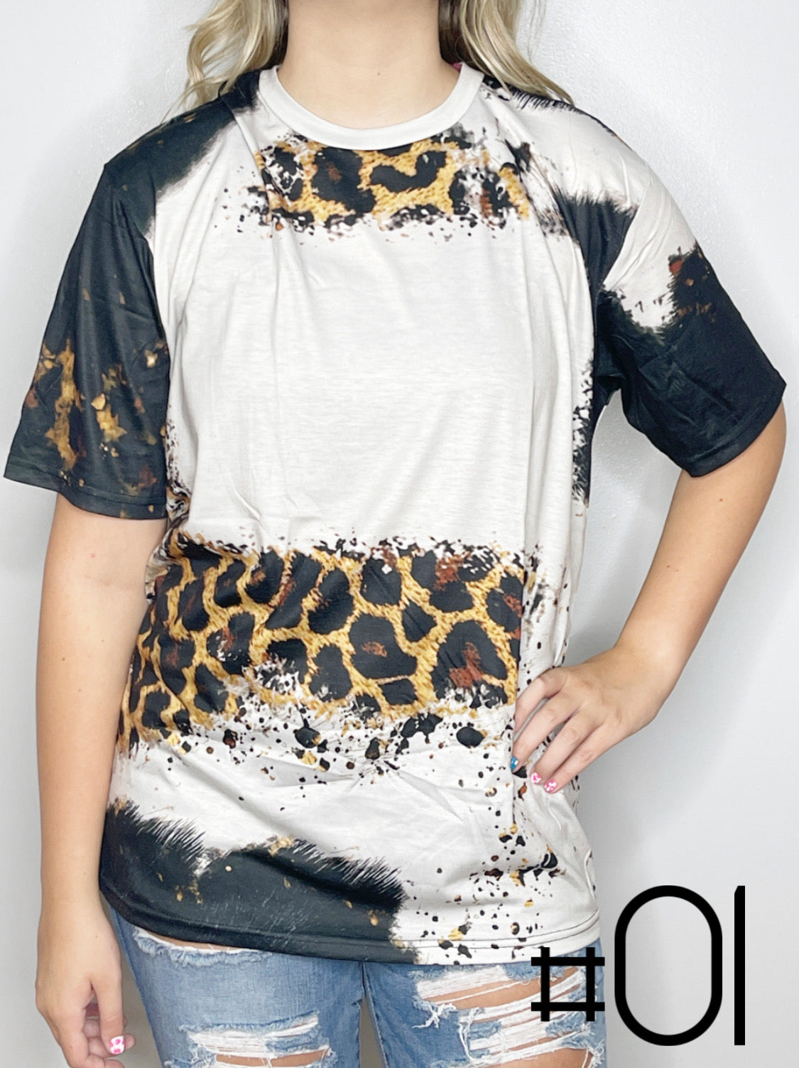 Sublimation Bleached Tee #001