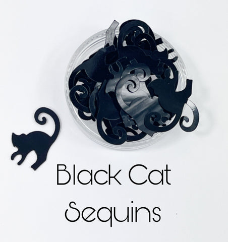 G0889 Black Cat  Sequins