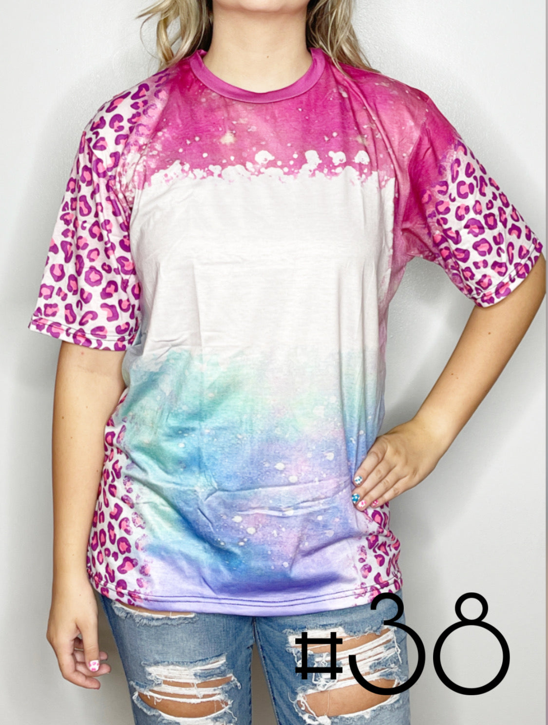 Sublimation Bleached Tee #038
