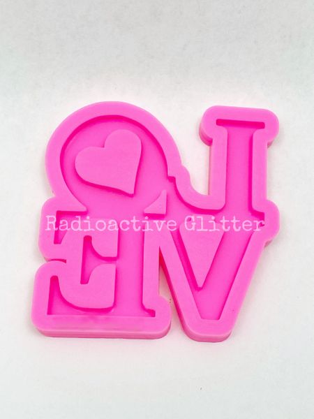 257 LOVE Keychain Silicone Mold