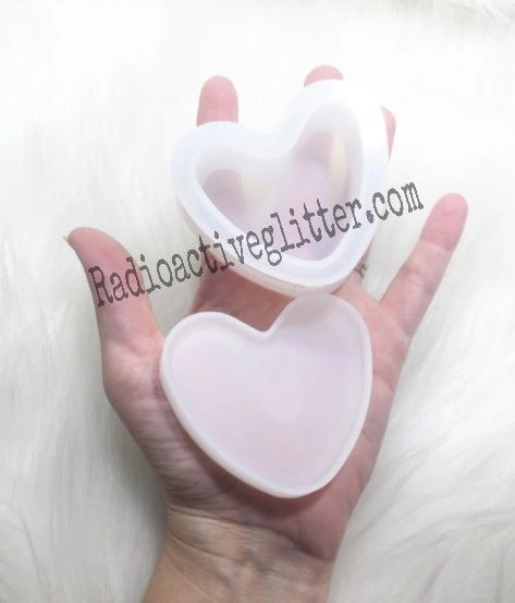 078 Heart Trinket Box Silicone Mold