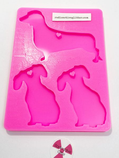 193 Dachshund Family Mold