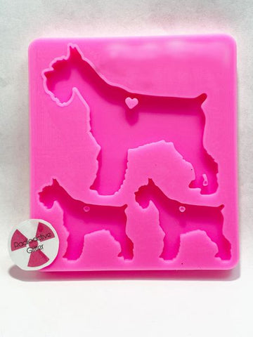 212 Schnauzer Family Silicone Mold