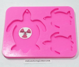 130 Turtle Family Silicone Mold